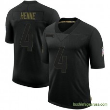 Mens Kansas City Chiefs Chad Henne Black Game 2020 Salute To Service Kcc216 Jersey C647